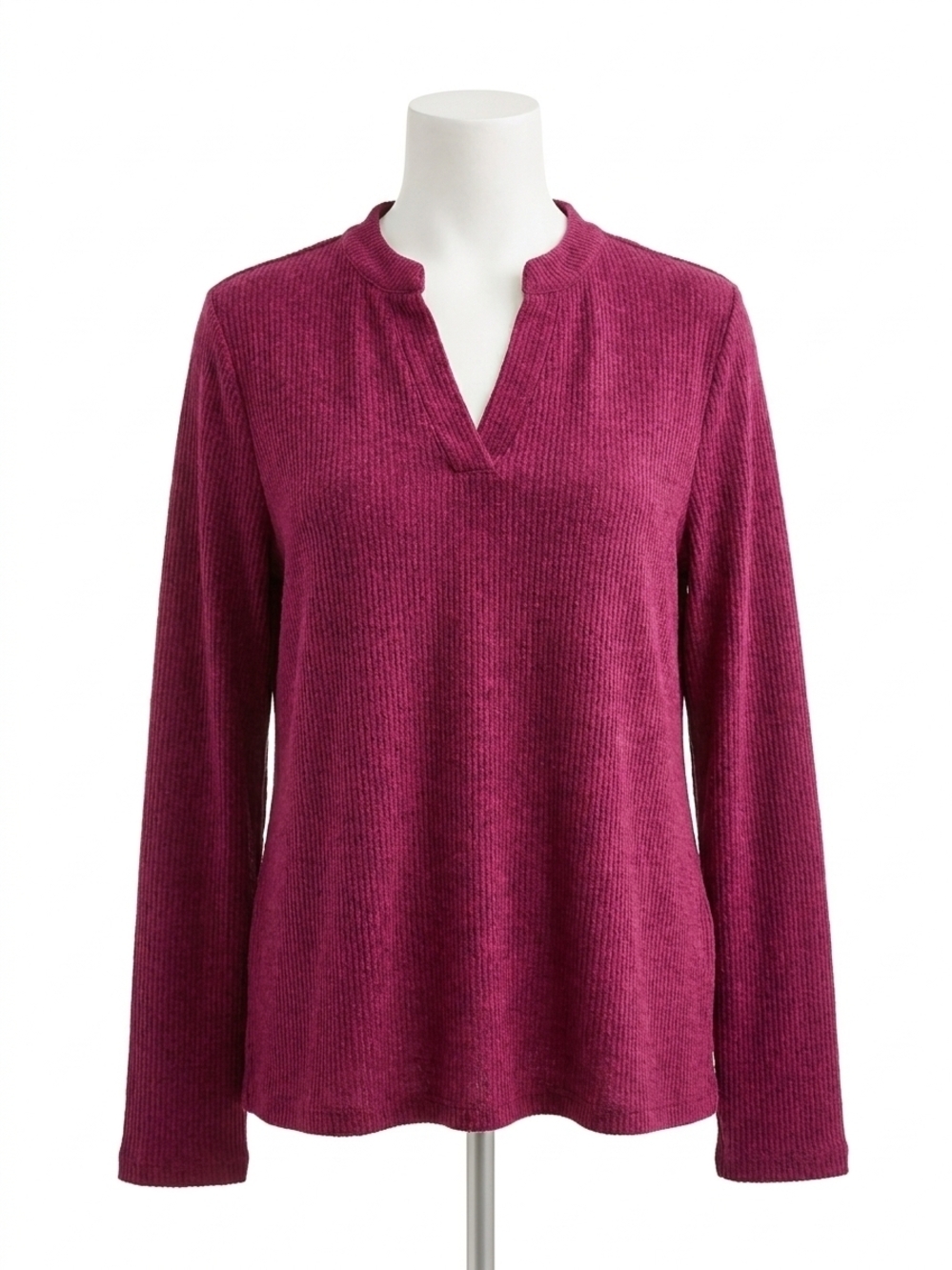 NEW HONEYME long sleeve gabby with thumbholes top in wine